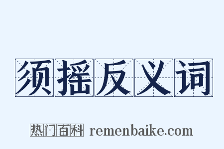 须摇反义词是什么意思的图片